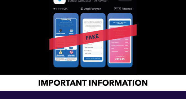 PARENTPAY FAKE APP WARNING