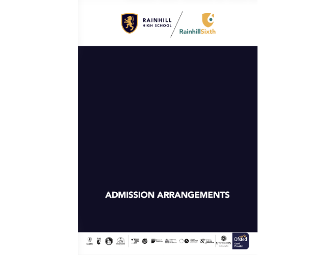 Rainhill High School Admission Arrangements 2027